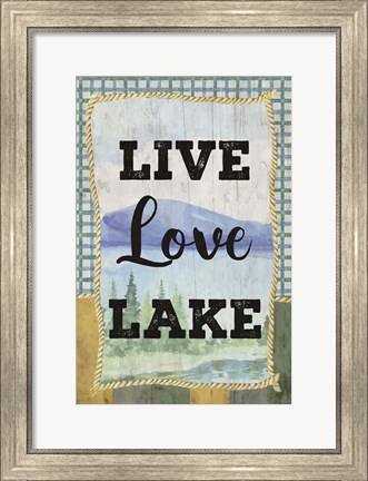 Framed Love, Love, Lake Print