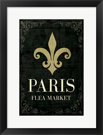 Framed Paris Flea Market Print