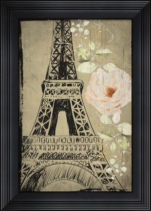 Framed Eiffel Tower Print