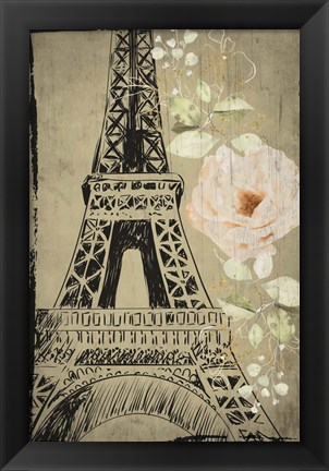 Framed Eiffel Tower Print