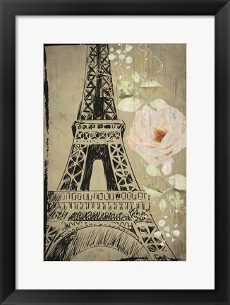 Framed Eiffel Tower Print