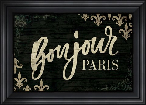 Framed Bonjour Print