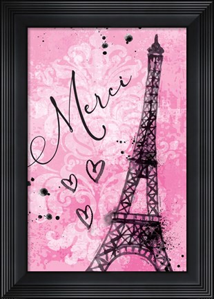 Framed Merci Print