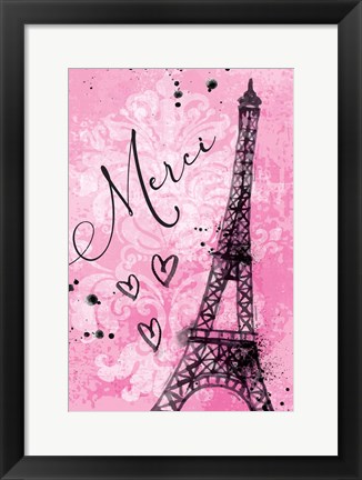 Framed Merci Print