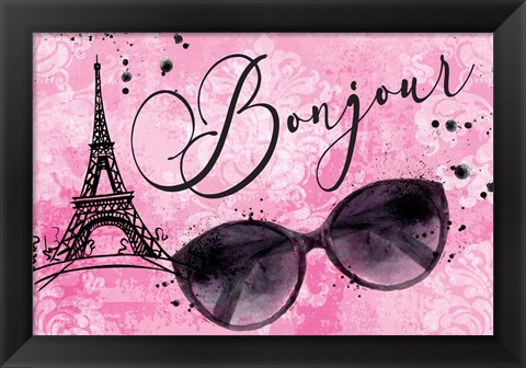 Framed Bonjour Print