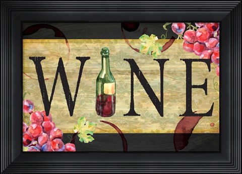 Framed Wine Print