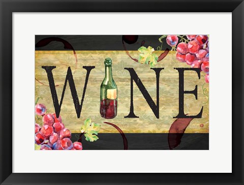 Framed Wine Print