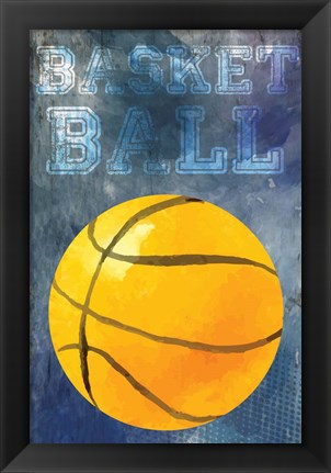 Framed Basketball Print