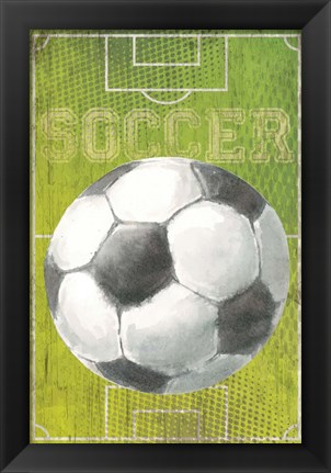 Framed Soccer Print