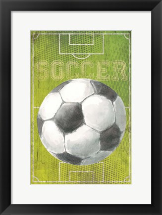 Framed Soccer Print