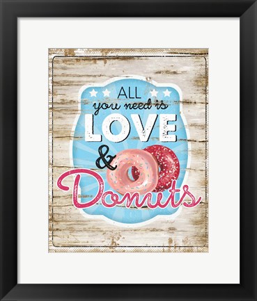 Framed All You Need is Love Print