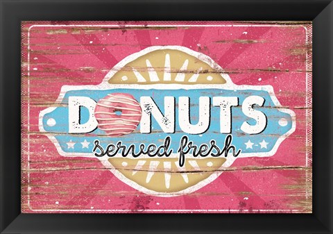 Framed Fresh Donuts Print