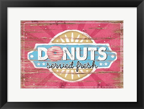 Framed Fresh Donuts Print