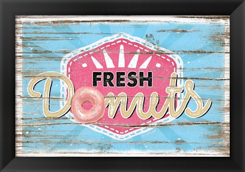 Framed Fresh Donuts II Print