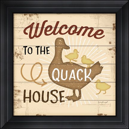 Framed Quack House Print