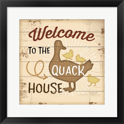 Framed Quack House Print