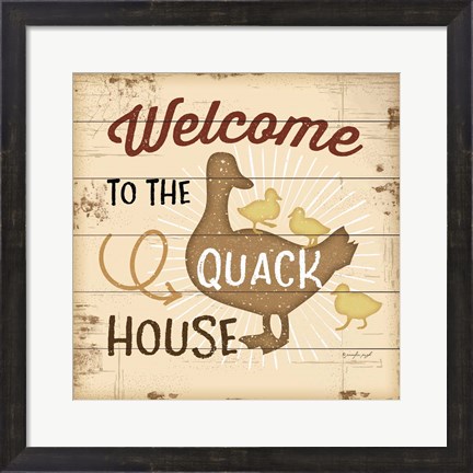 Framed Quack House Print