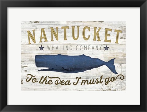 Framed Nantucket Whaling Co. Print