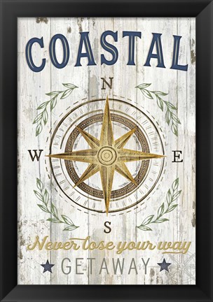 Framed Coastal Getaway Print