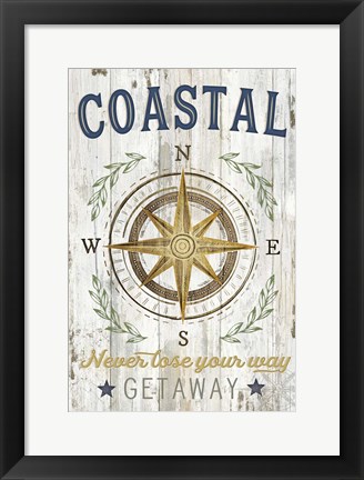 Framed Coastal Getaway Print