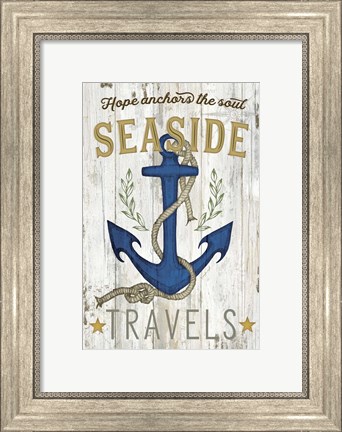 Framed Seaside Travels Print