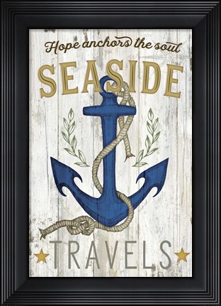 Framed Seaside Travels Print