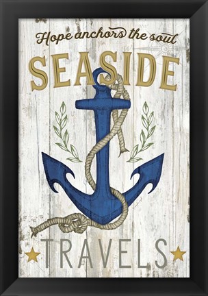 Framed Seaside Travels Print