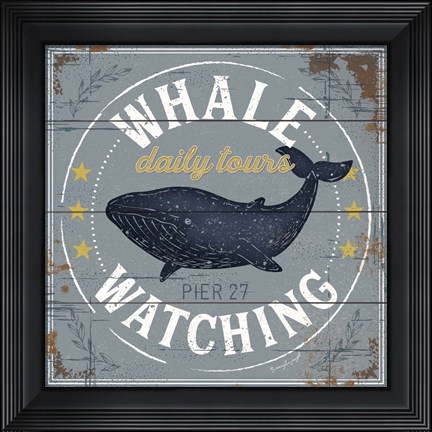 Framed Whale Watching Print