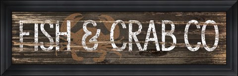 Framed Fish &amp; Crab Co. Print