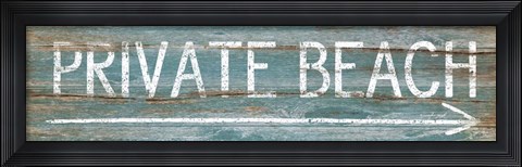 Framed Private Beach Print