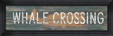 Framed Whale Crossing Print