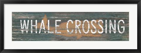 Framed Whale Crossing Print