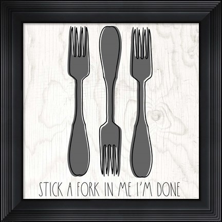 Framed Fork Print