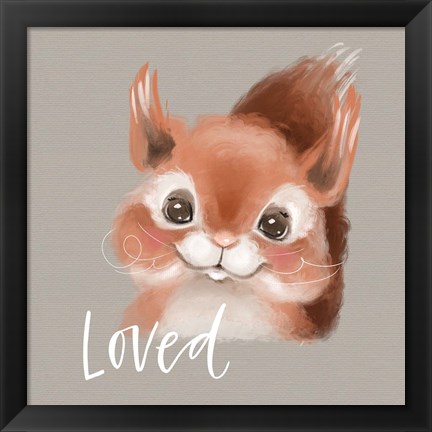 Framed Loved Squirrel Print