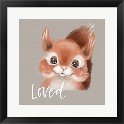 Framed Loved Squirrel Print