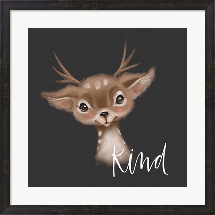 Framed Kind Deer Print