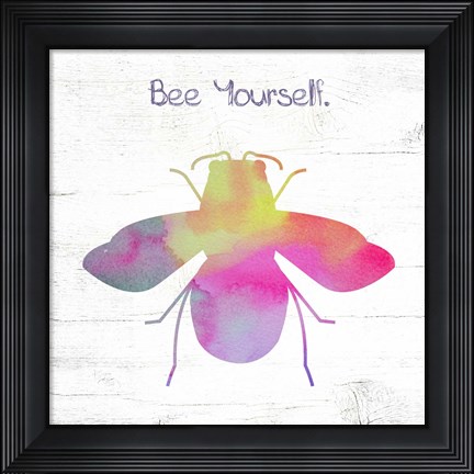 Framed Bee Yourself Print