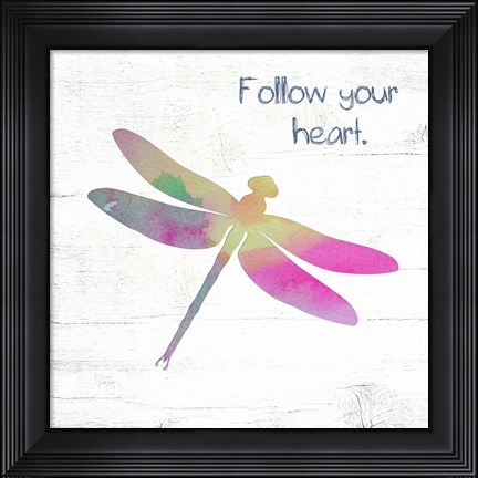 Framed Follow Your Heart Print