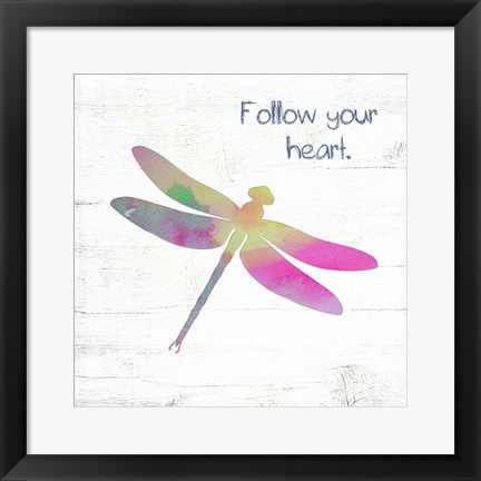 Framed Follow Your Heart Print