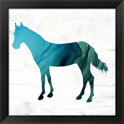 Framed Horse III Print