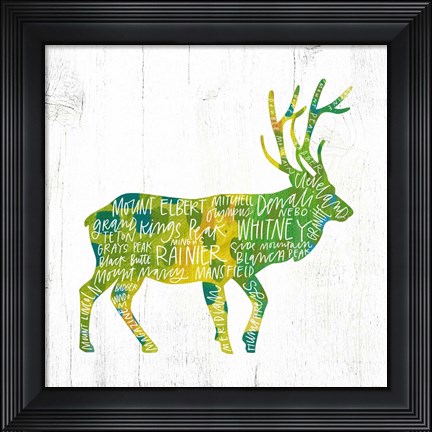Framed Elk Print