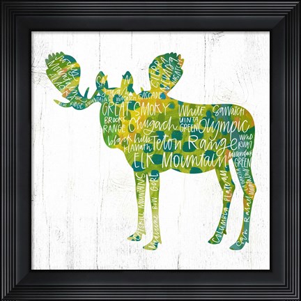 Framed Moose Print