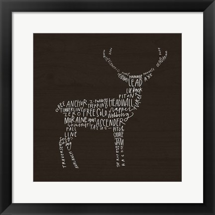 Framed Deer Lodge Print