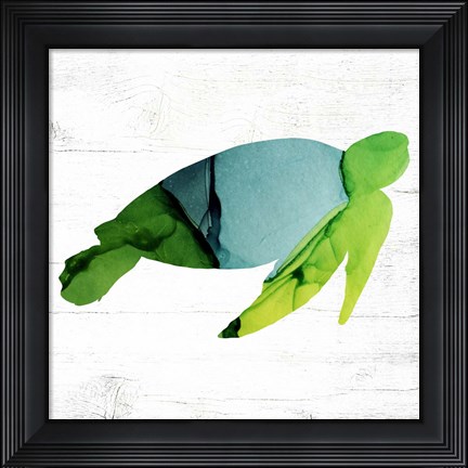 Framed Sea Turtle Print