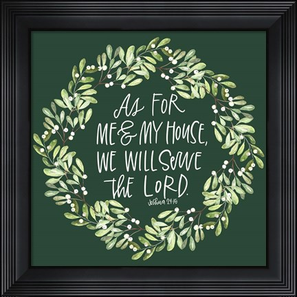 Framed Serve Print