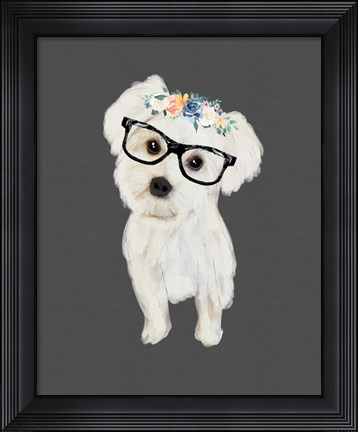 Framed Morkie Print