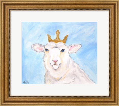 Framed Queen Sheep Print