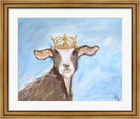 Framed Queen Goat Print