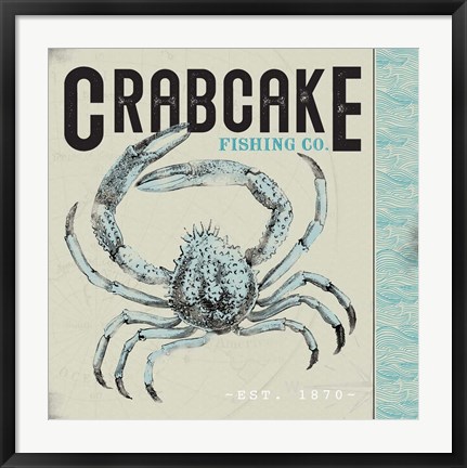 Framed Crabcake Print