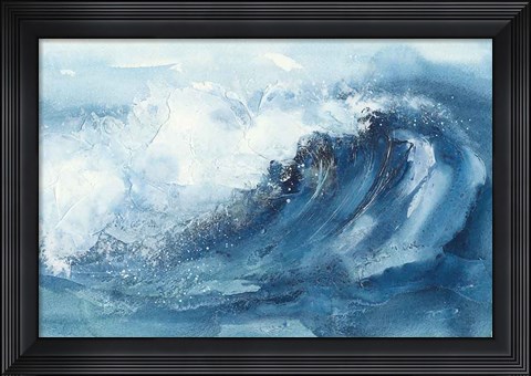 Framed Waves V Print